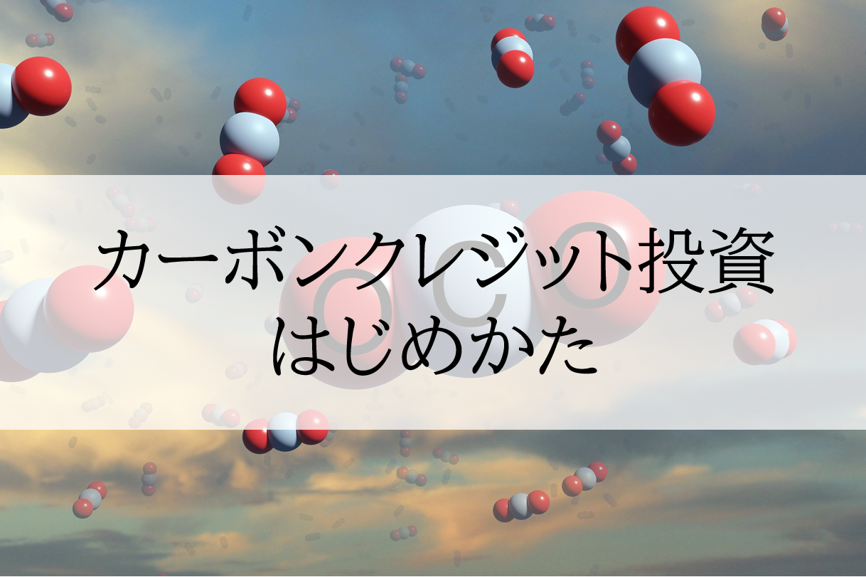 カーボンクレジットへの投資法（個人編）