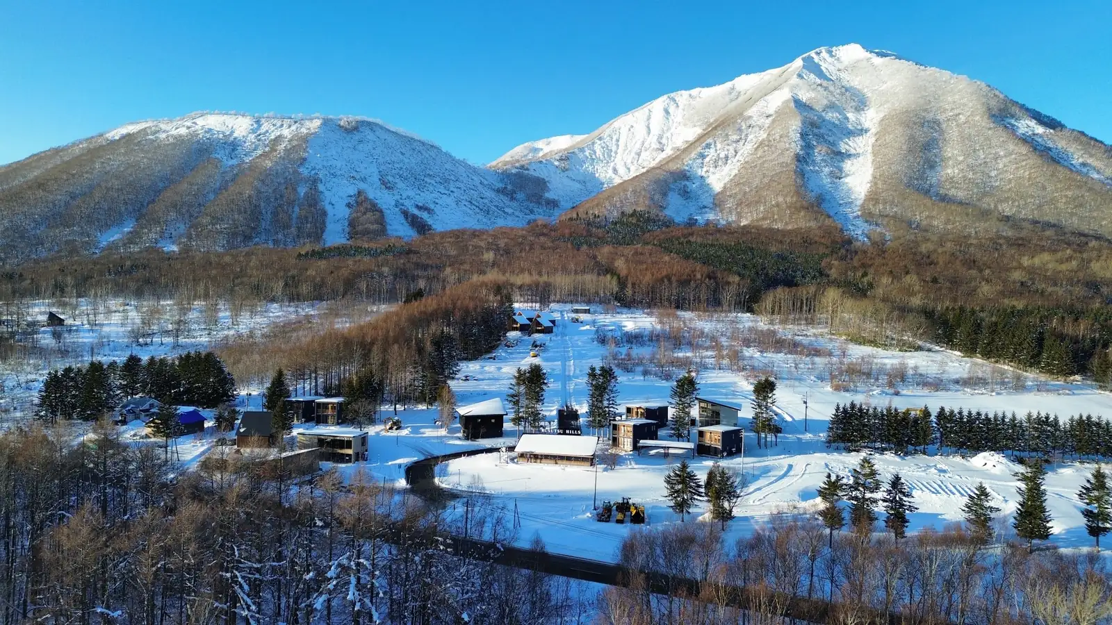 北海道ルスツのヴィラ開発地（冬）
