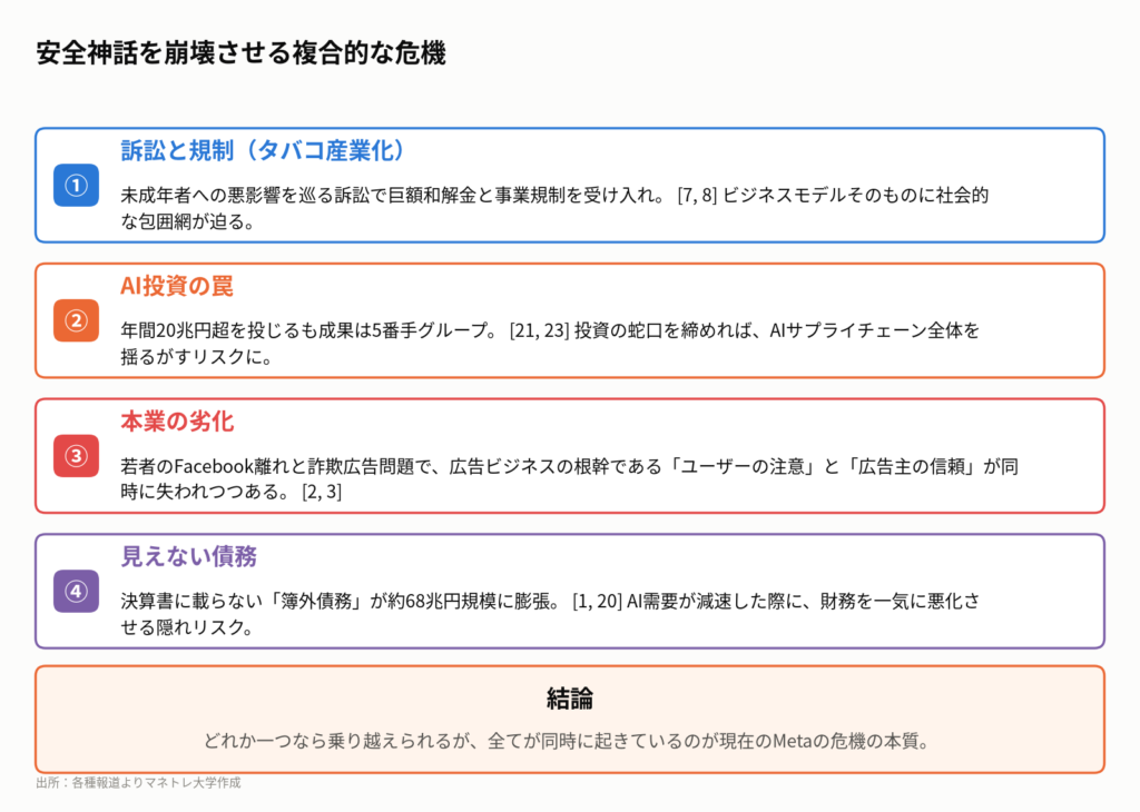 図3:Metaを襲う4つの時限爆弾