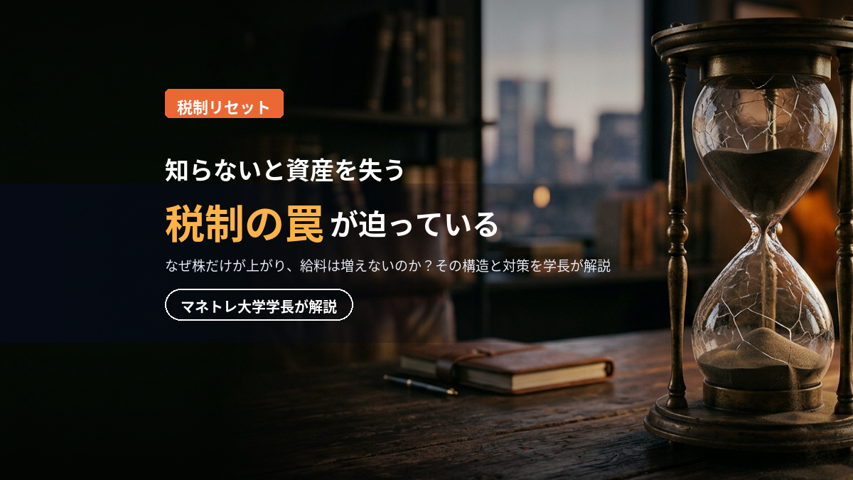 グレートリセット2026｜給料は上がらないのに株だけが上がる「税制の罠」を学長が解説