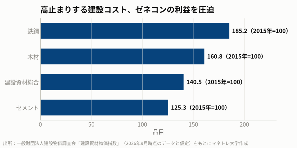 図4：建設資材価格指数の推移（全国）