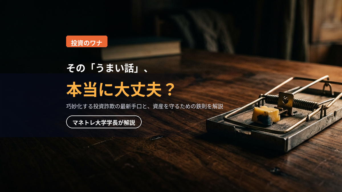 投資詐欺の手口 2026｜巧妙化する最新事例と対策をマネトレ大学学長が解説
