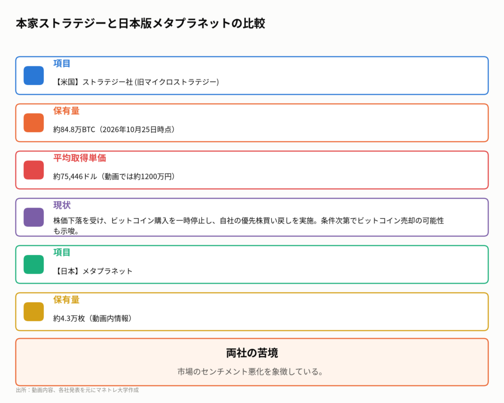 図3：ビットコインを買い支える2大企業の現状